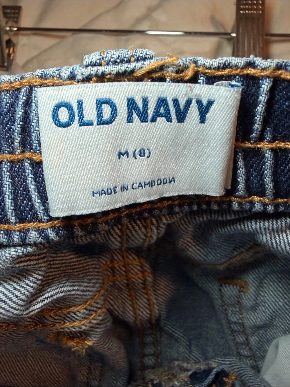 Old Navy Dark Blue Denim Mini Skirt